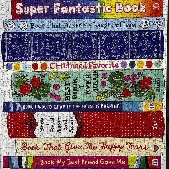 Like New! Puzzle 4 Avid Readers <1000 Pieces> Ideal Bookshelf (Book Club) Fun! - Picture 10 of 13